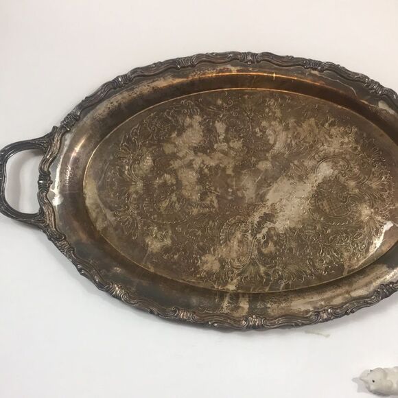 F.P ROGERS SILVER TRAY SERVICE VINTAGE - Picture 12 of 13